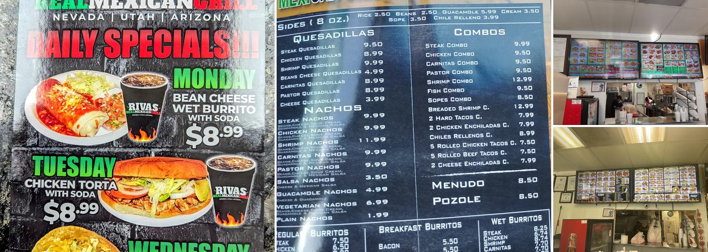 Rivas Mexican Grill #2 Menu