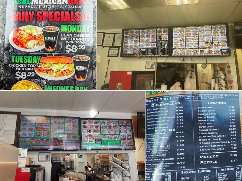 Rivas Mexican Grill #2 Menu