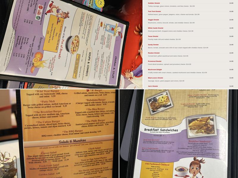 Jamms Restaurant Breakfast and Lunch Menu