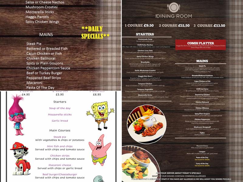 The Dining Room Menu