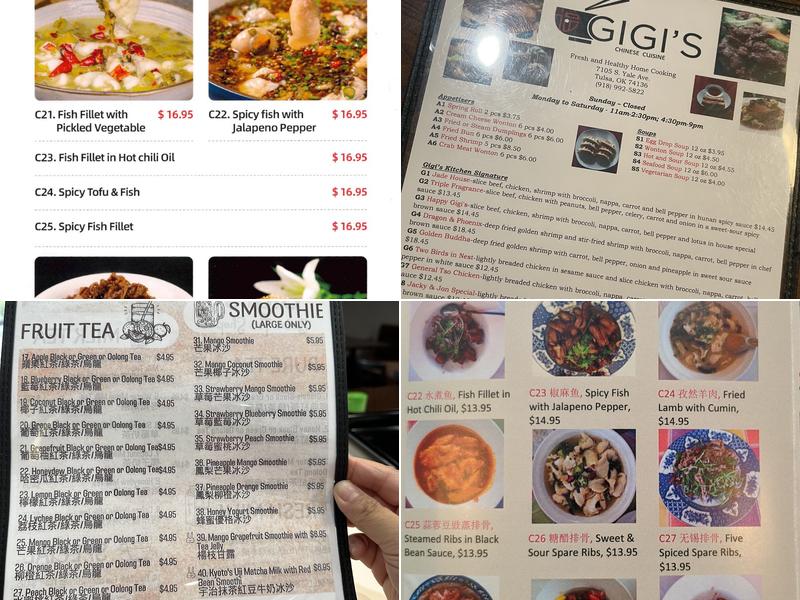 Gigi's Chinese Cuisine Menu