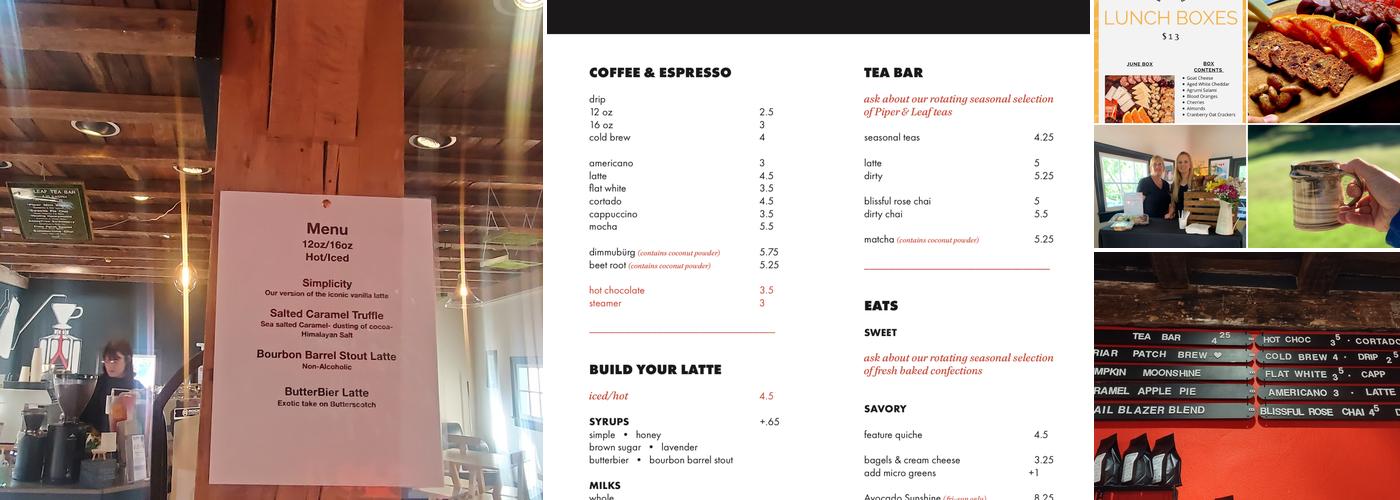Black Lodge Coffee Roasters Menu