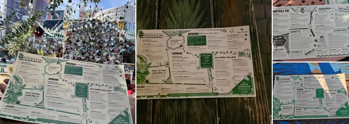 Park On Fremont Menu