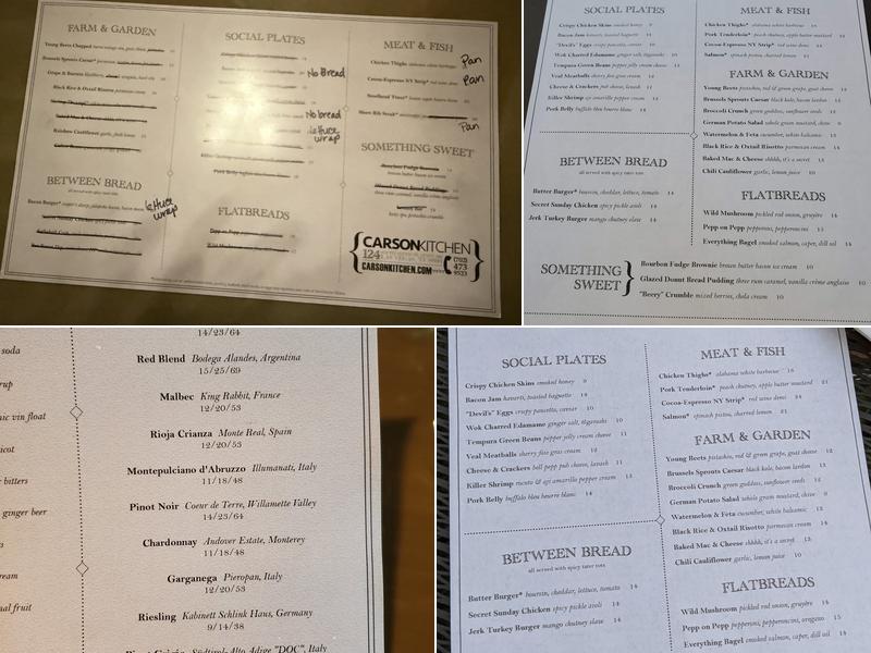 Carson Kitchen Menu