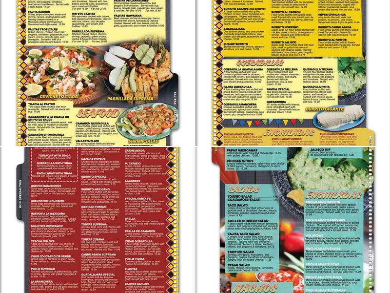 Guadalajara Mexican Grill Menu