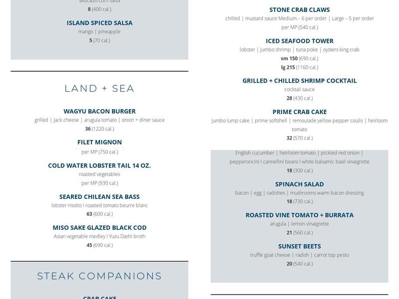 Chart House Menu