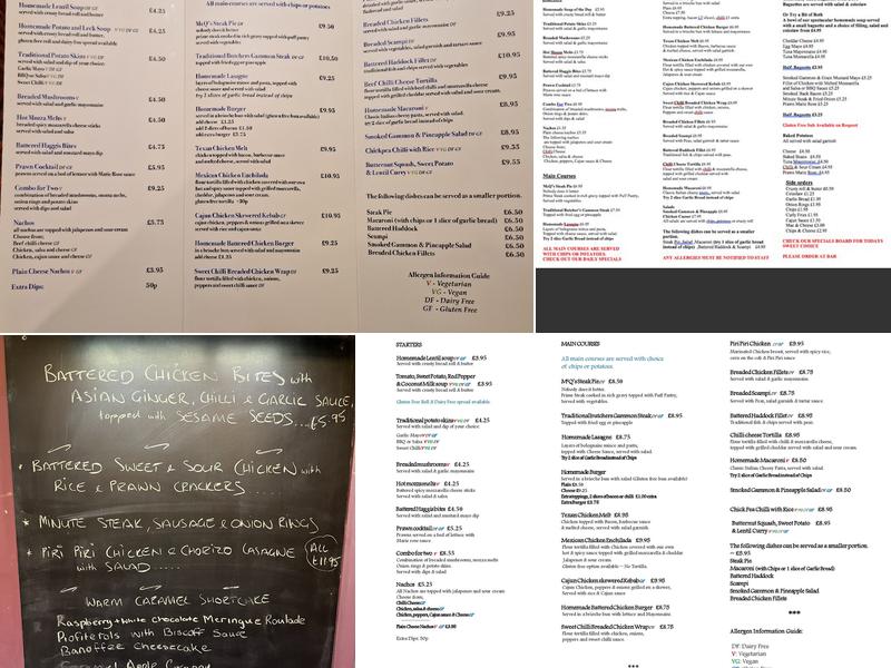 The Tartan Arms & McQ's Menu