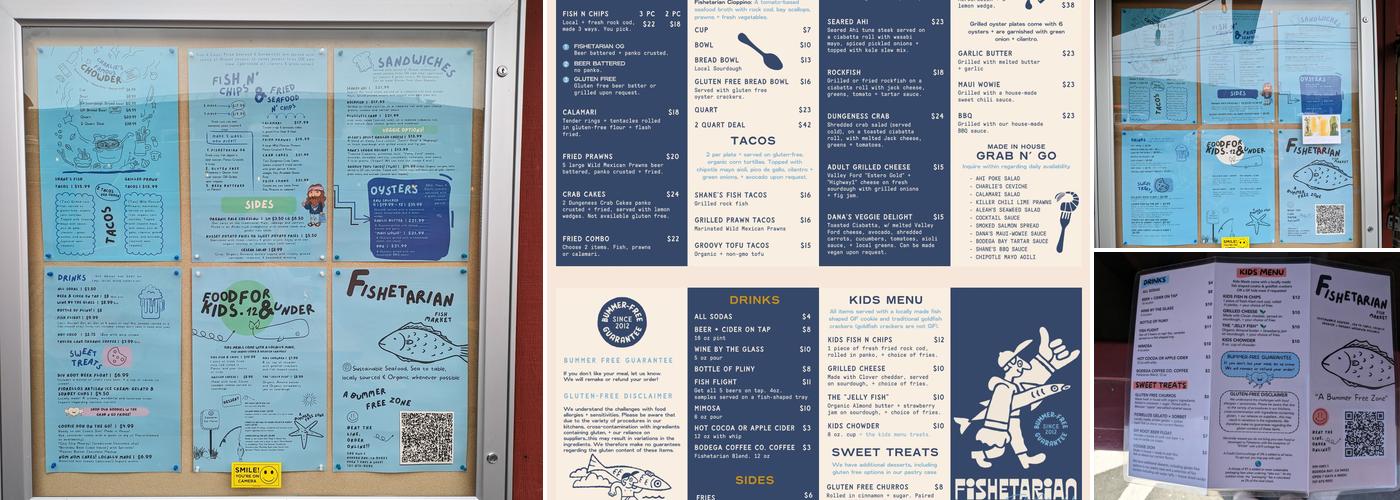 Fishetarian Fish Market Menu