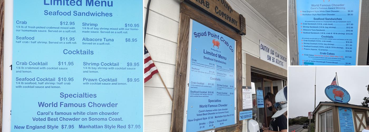 Spud Point Crab Company Menu