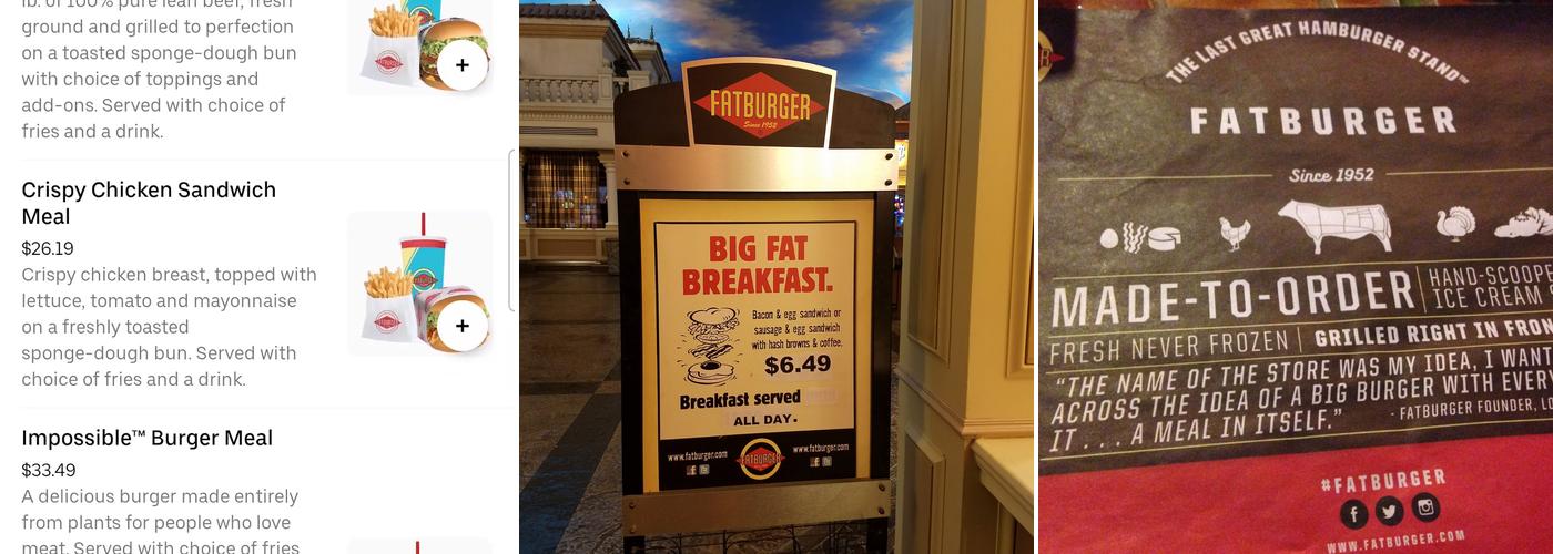 Fatburger Menu