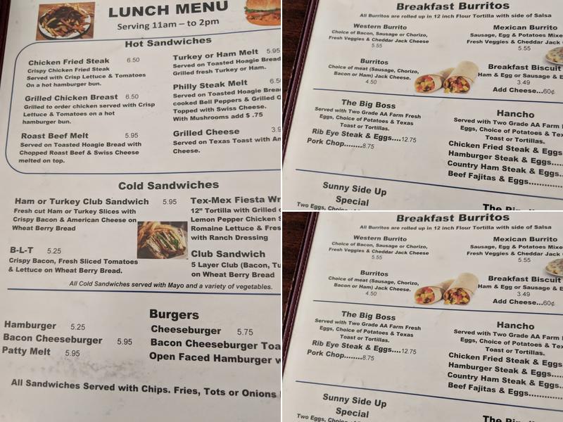 Hernandez Cafe Menu