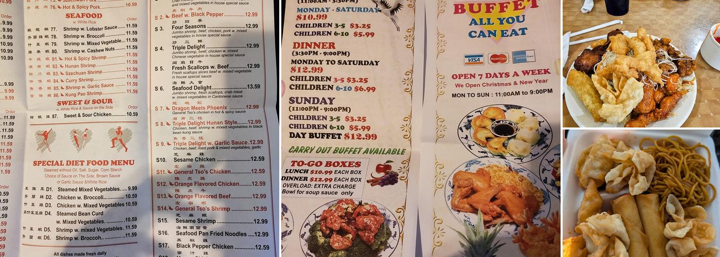 Panda Buffet Menu