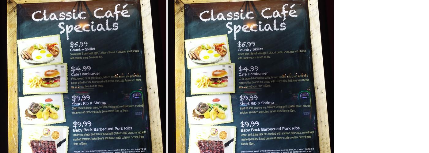 Café Fiesta Menu