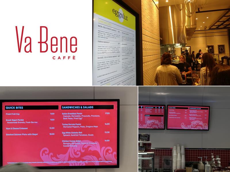 Va Bene Menu