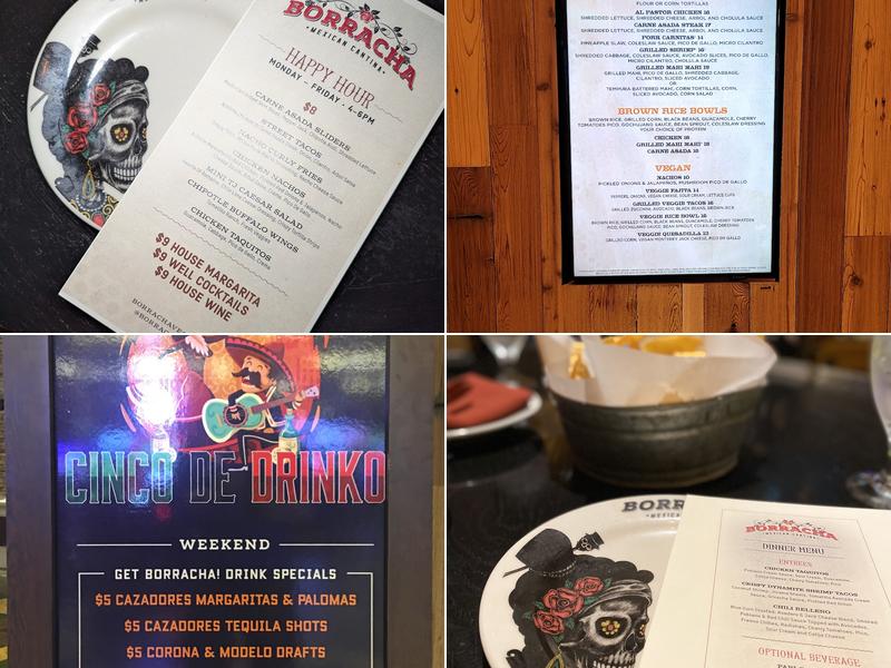 Borracha Mexican Cantina Menu