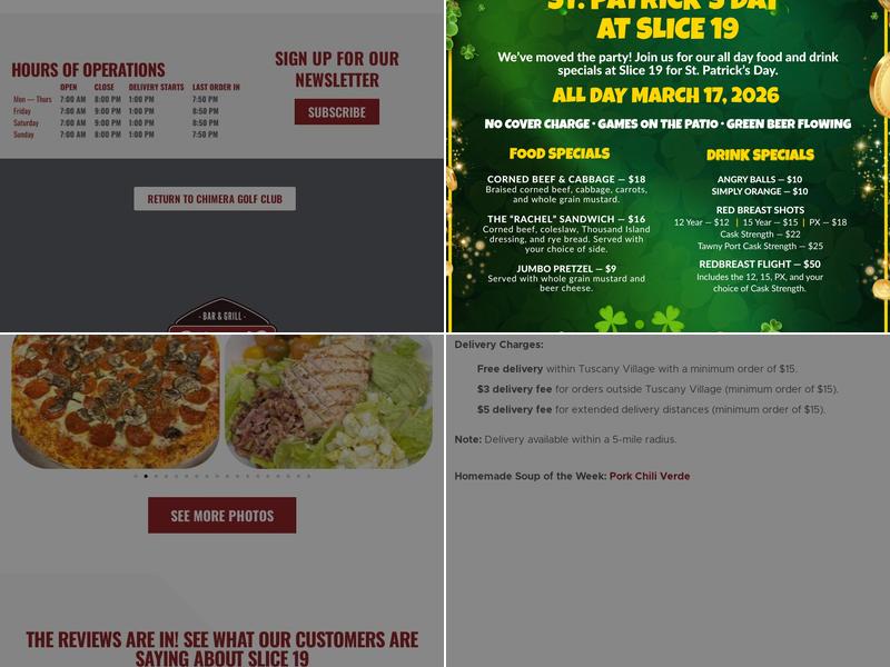 Slice 19 Menu