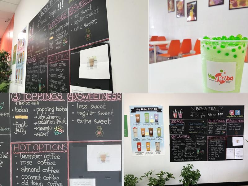Hey Boba Menu