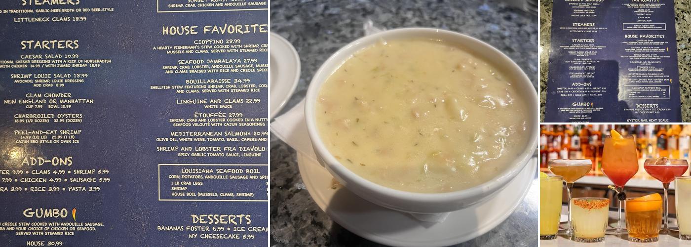 Oyster Bar Menu