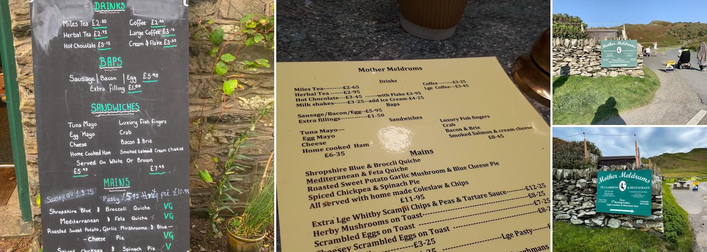 Mother Meldrums Tea Gardens and Restaurant Menu