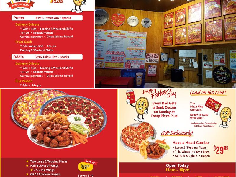Pizza Plus - Oddie Menu