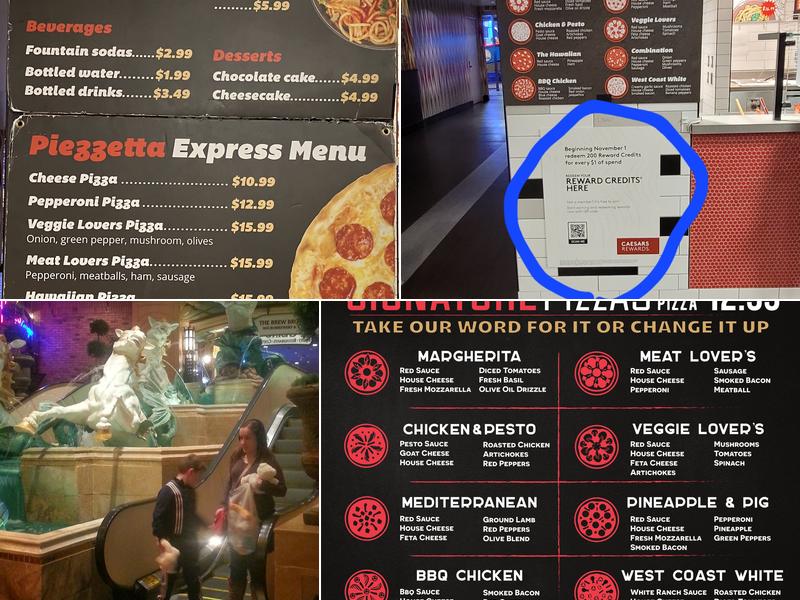 Piezzetta Menu