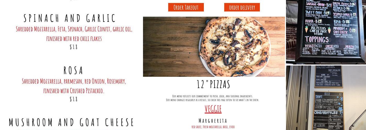 The Pizza Collective Menu