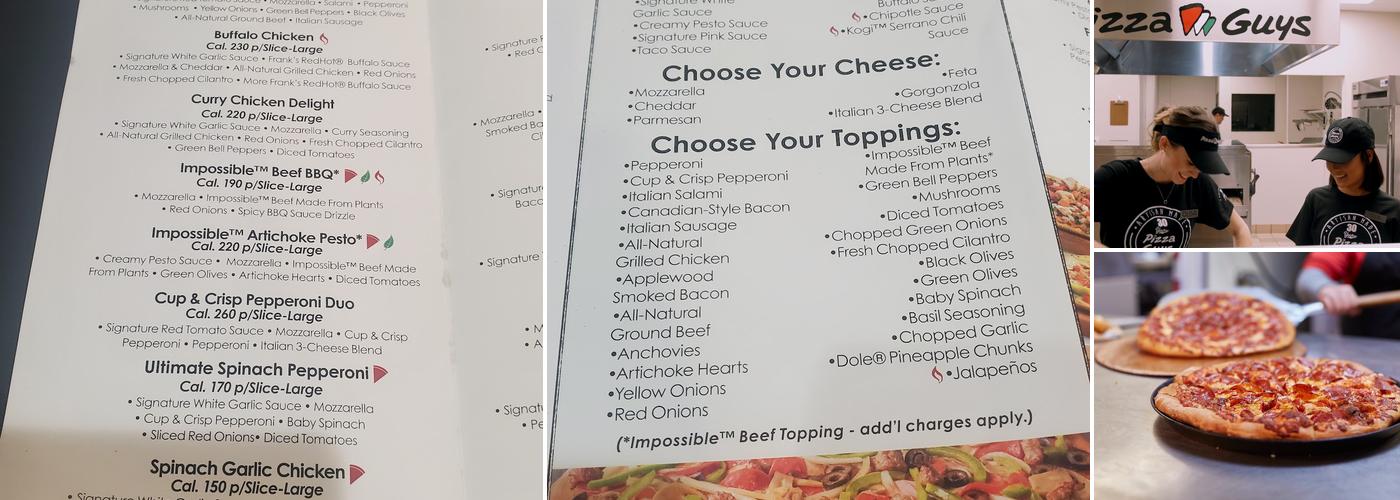 Pizza Guys Menu