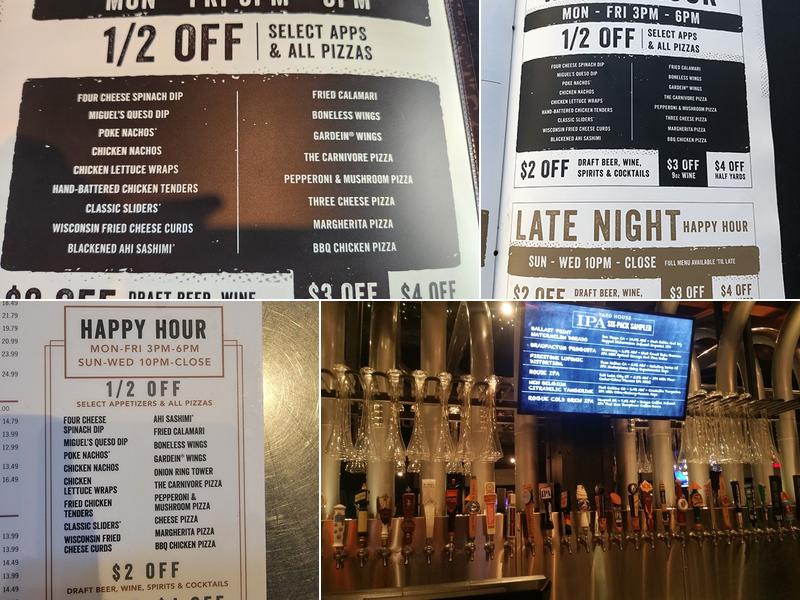 Yard House Menu