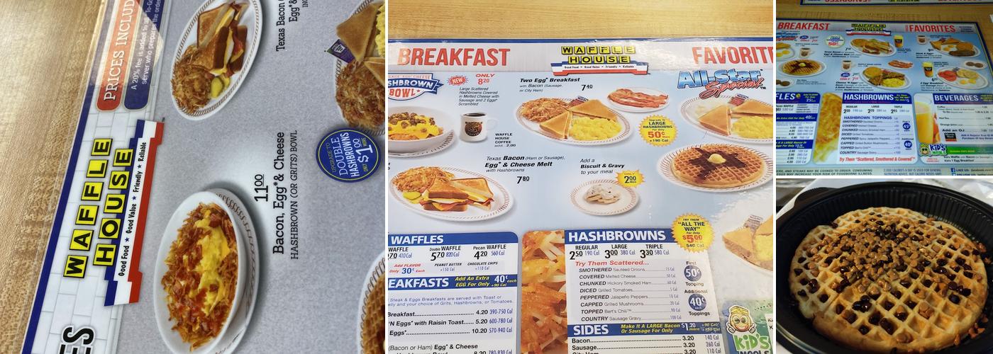 Waffle House Menu