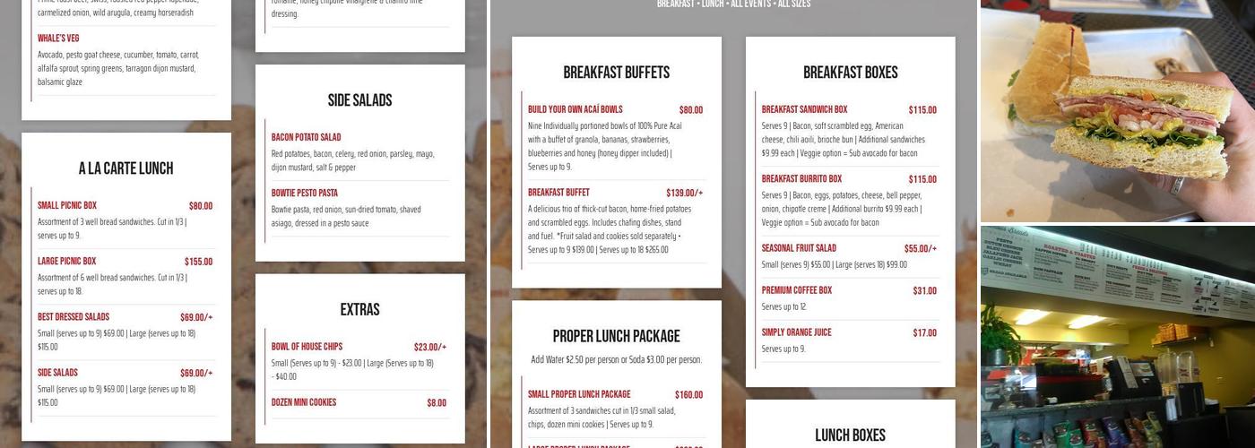 Rubicon Deli Menu