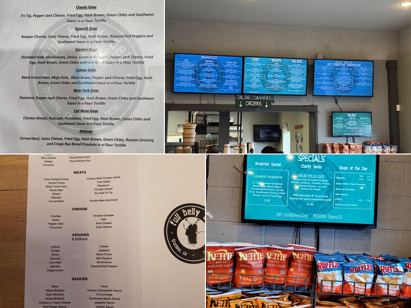 Full Belly Deli-Mill Street Menu