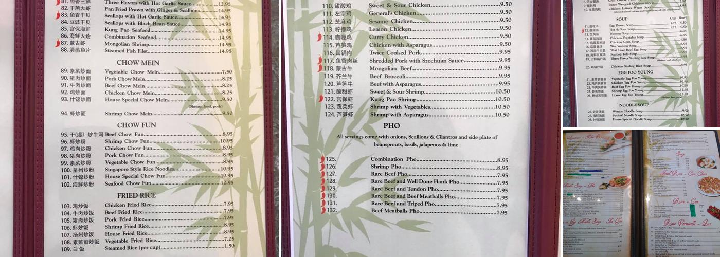Chopstix Menu