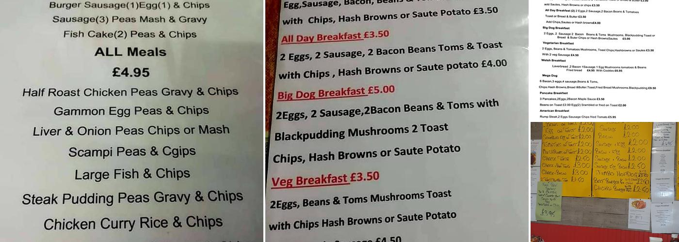 ponty cafe Menu