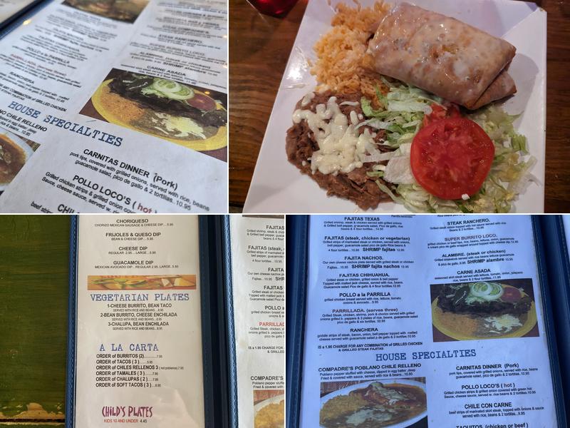 Los Compadres Menu
