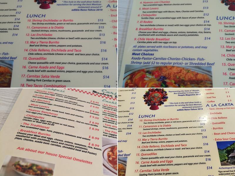 Carlillos Cocina Menu