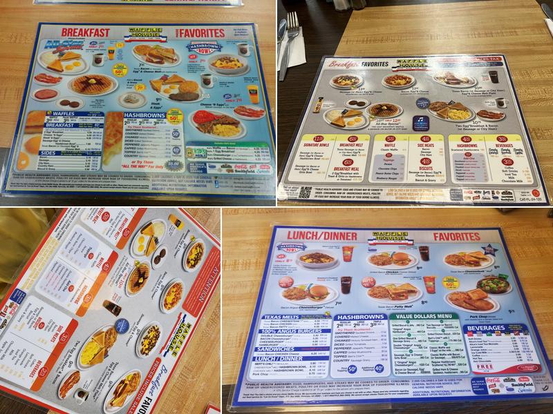 Waffle House Menu