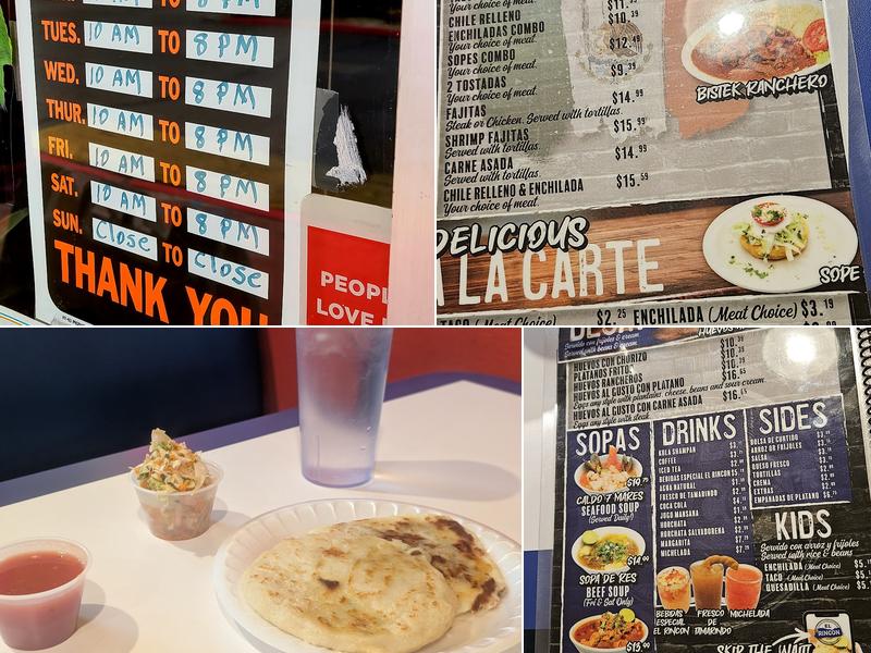 El Rincon Menu