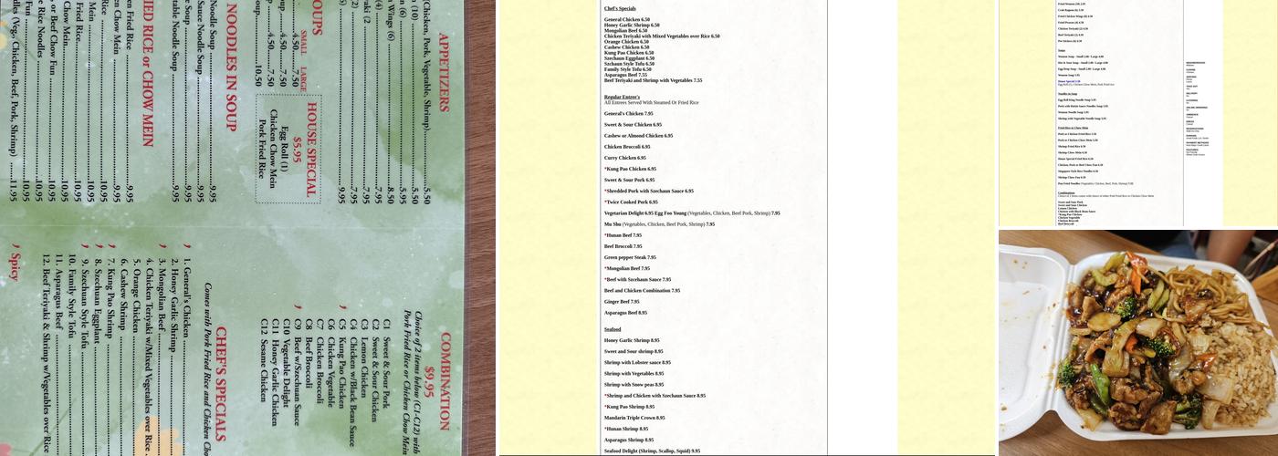 Egg Roll King Menu
