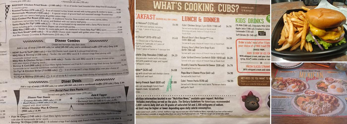 Black Bear Diner Reno Menu