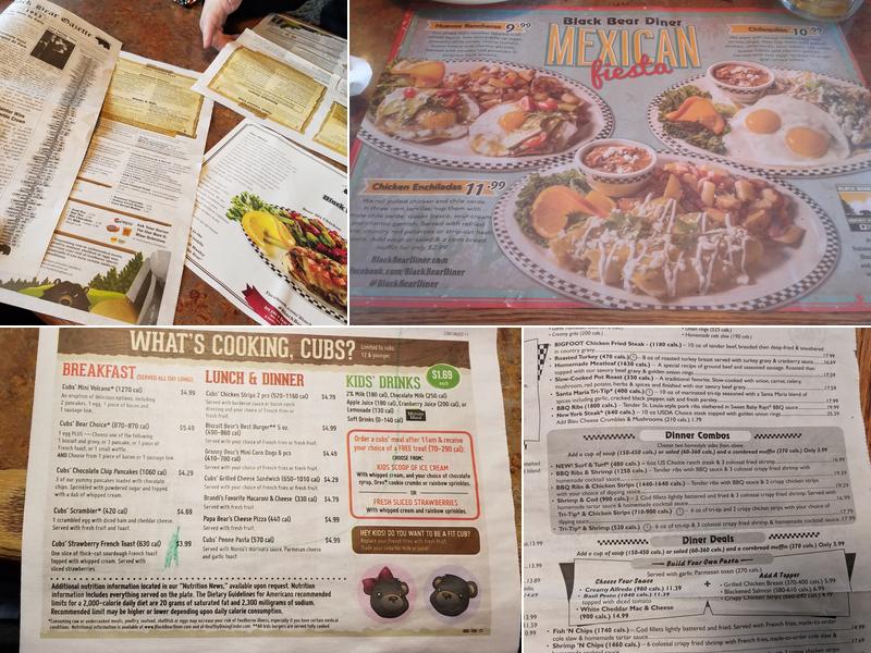 Black Bear Diner Reno Menu