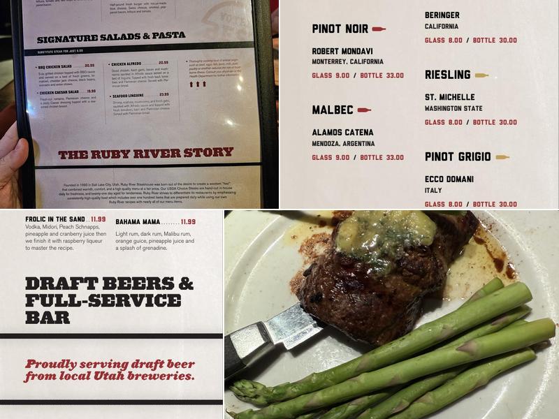 Ruby River Menu