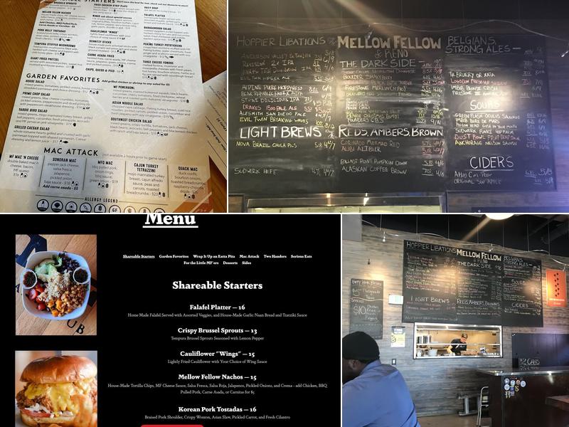 Mellow Fellow Menu