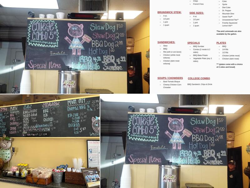 2 Dukes Barbque Menu