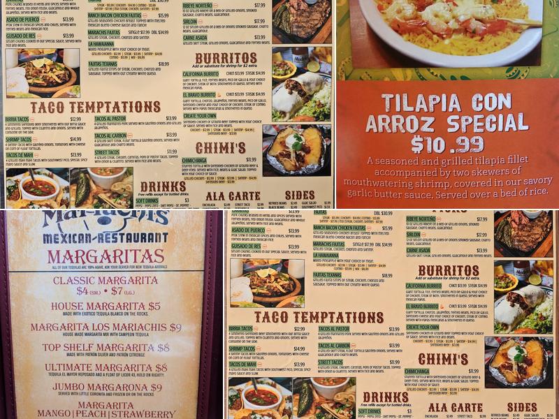 Los Mariachis Mexican Restaurant Menu