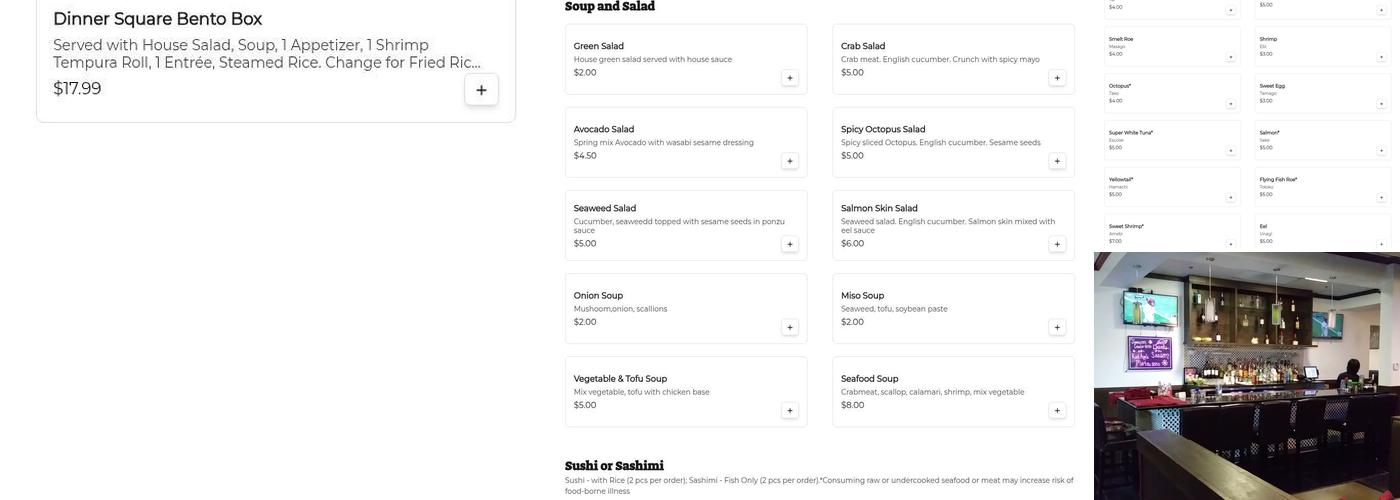 Ichiban Japanese Steakhouse & Sushi Bar Menu