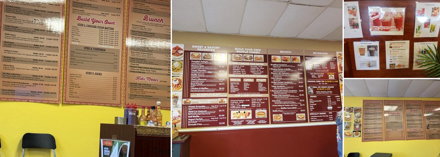 Waffles Café Menu