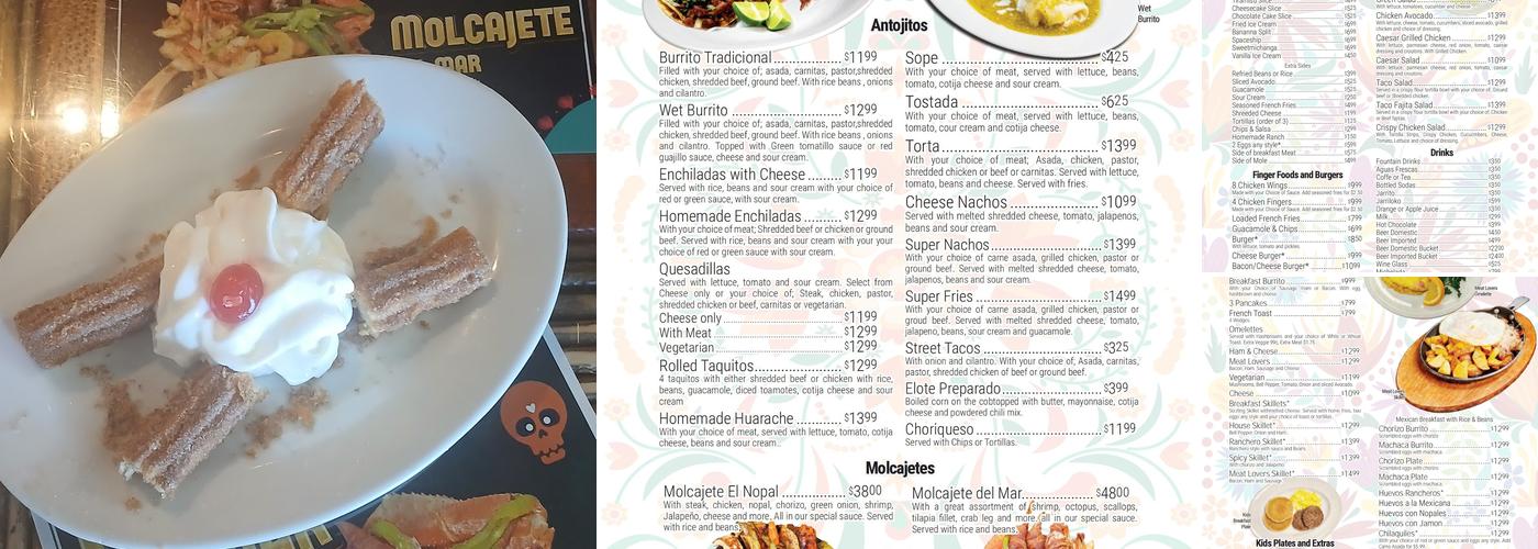 El Nopal Mexican Grill Menu