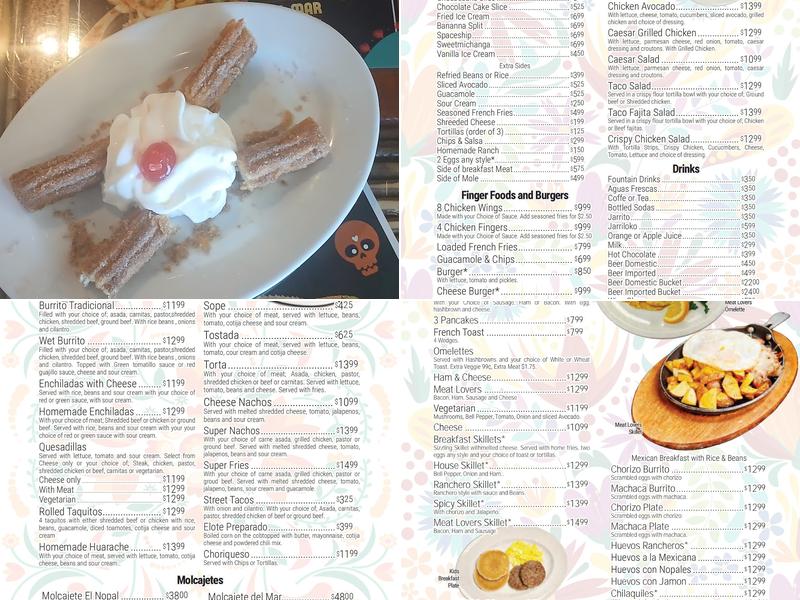 El Nopal Mexican Grill Menu