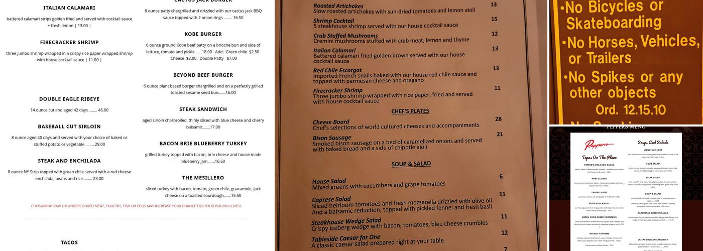 Double Eagle Restaurant Menu