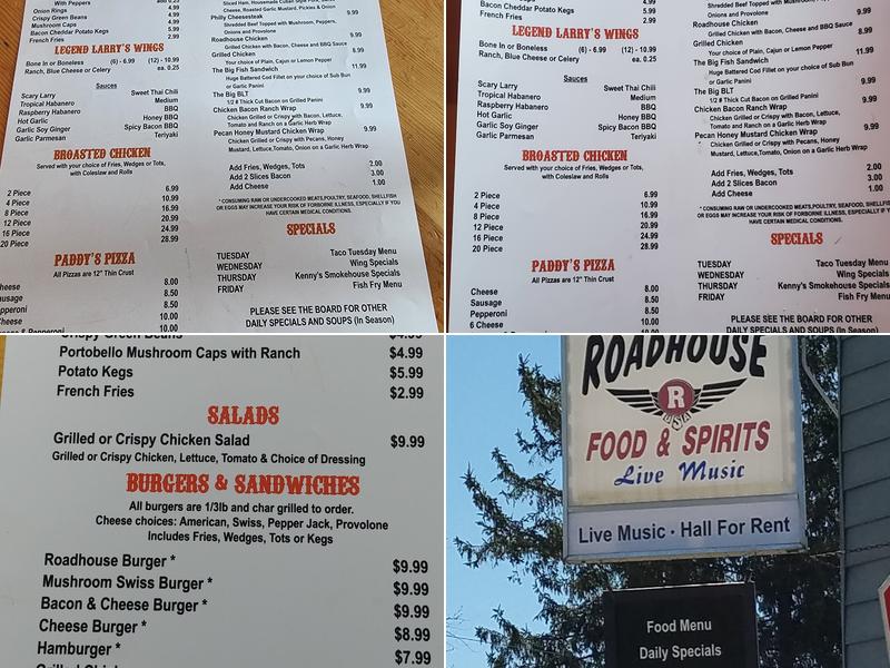 Dundee's Roadhouse Menu